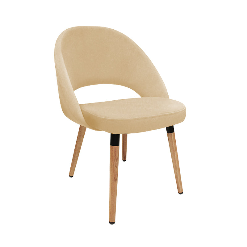 Silla Saarinen en Eco Cuero Base madera